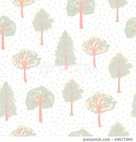 Pastel light isolated seamless pattern with soft 68675960