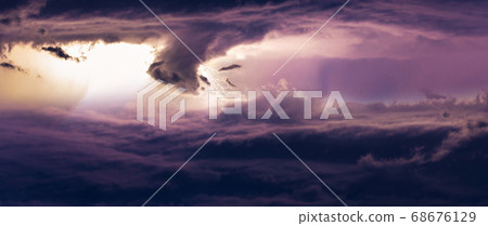 Thunderstorms are massive clouds with thunder and Thunderstorms are massive clouds with thunder and 68676129