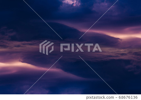 Parallel dramatic storm clouds space Parallel dramatic storm clouds space 68676136