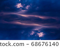 Dramatic horizontal clouds background 68676140