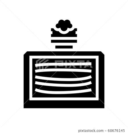 drying wood plank machine glyph icon vector illustration drying wood plank machine glyph icon vector illustration 68676145