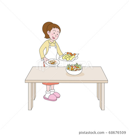 媽媽準備食物 媽媽準備食物 68676509