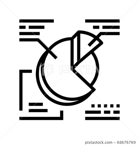 round infographic line icon vector illustration round infographic line icon vector illustration 68676769