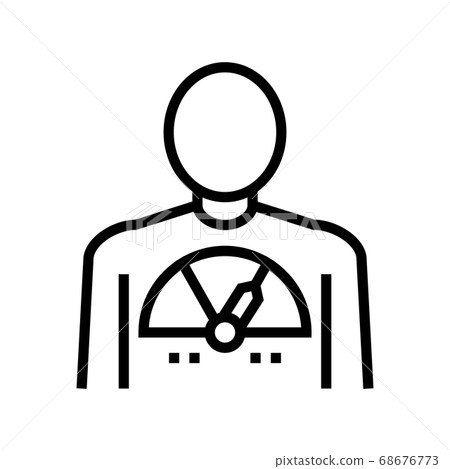 human full energy line icon vector illustration human full energy line icon vector illustration 68676773