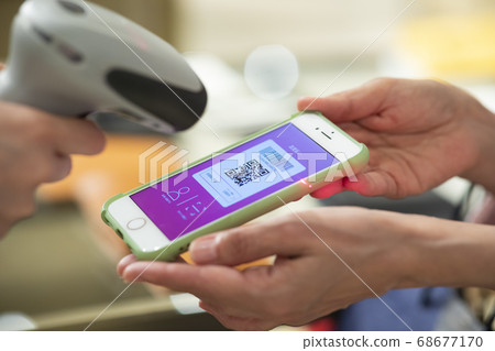 Cash register payment Smartphone payment Cashless Cash register payment Smartphone payment Cashless 68677170