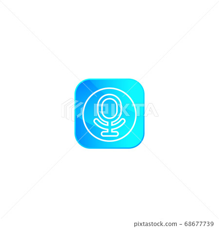 speech recognition app logo, vector - Stock Illustration [68677739] - PIXTA