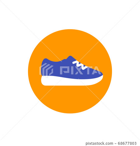 running shoe vector