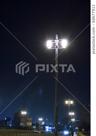 小夜燈和橋樑,福岡市那島橋 小夜燈和橋樑,福岡市那島橋 68677912