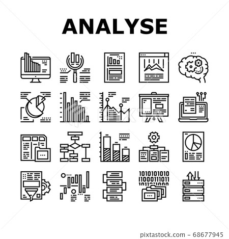 Analyze Infographic Collection Icons Set Vector Analyze Infographic Collection Icons Set Vector 68677945