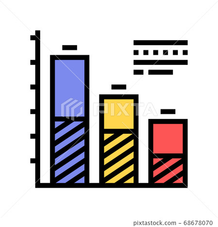 financial diagram color icon vector illustration financial diagram color icon vector illustration 68678070