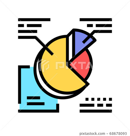 round infographic color icon vector illustration round infographic color icon vector illustration 68678093