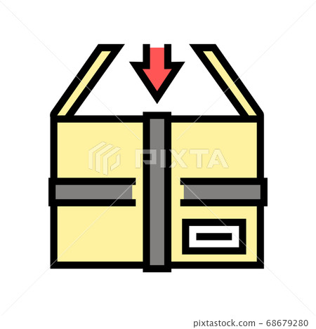 packaging in box color icon vector illustration packaging in box color icon vector illustration 68679280