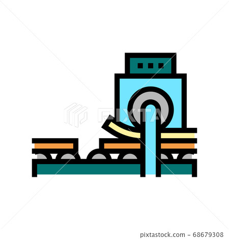 make wooden plank plywood equipment color icon vector illustration make wooden plank plywood equipment color icon vector illustration 68679308