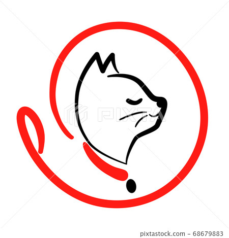 Cat Angry Emoji Outline Icon. Signs and Symbols Can Be Used for