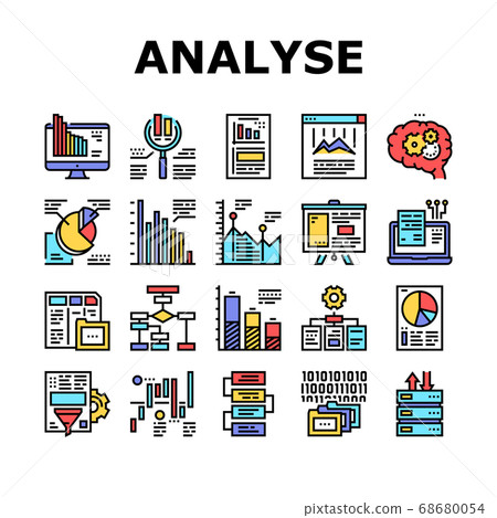 Analyze Infographic Collection Icons Set Vector Analyze Infographic Collection Icons Set Vector 68680054