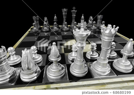 國際象棋（CG：黑色背景） 68680199