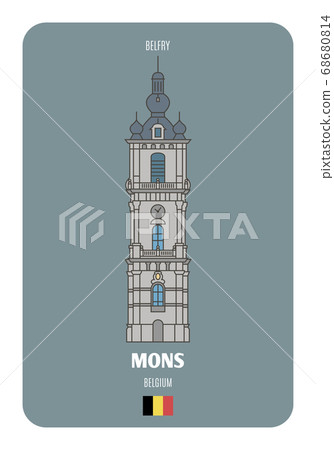 Belfort Tower in Mons, Belgium. Belfort Tower in Mons, Belgium. 68680814