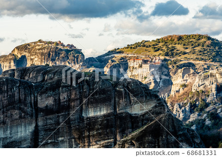 Varlaam and Grand Meteora monasteries, built on 68681331