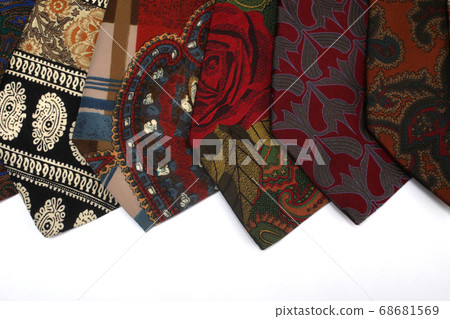 Selection of different colored ties Selection of different colored ties 68681569