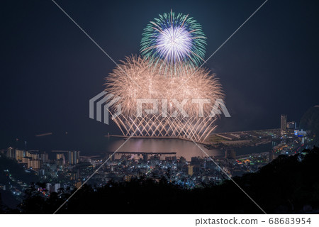 (Shizuoka Prefecture) Night view of Atami $ 1 million and sea fireworks (Shizuoka Prefecture) Night view of Atami $ 1 million and sea fireworks 68683954