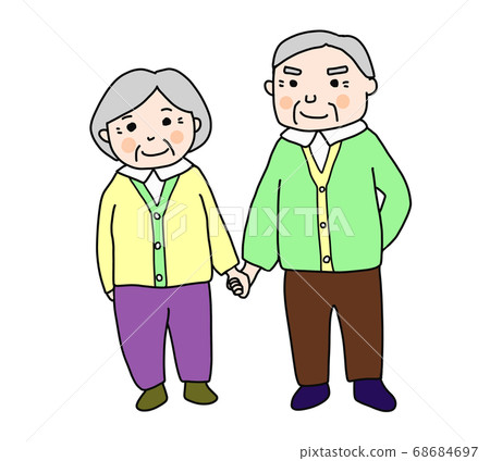 Respect for the Aged Day Grandfather and grandmother holding hands Respect for the Aged Day Grandfather and grandmother holding hands 68684697