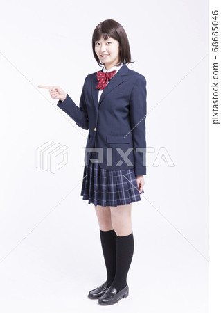 女高中學生指向 女高中學生指向 68685046