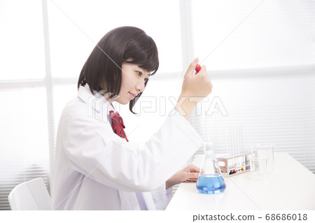 High school girls experimenting 68686018