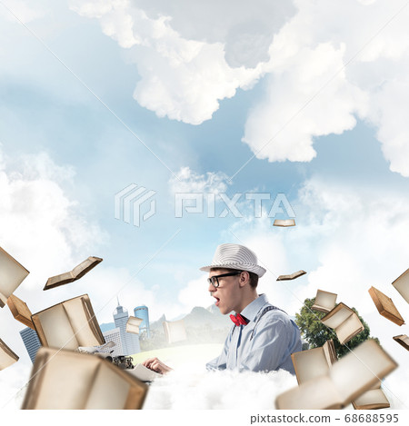 Creative inspiration of young writer. Creative inspiration of young writer. 68688595