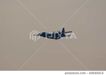 C-130 Hercules training at Yokota Air Base during the evening 68688918