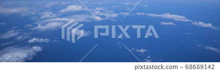 View of the sky from an airplane 68689142