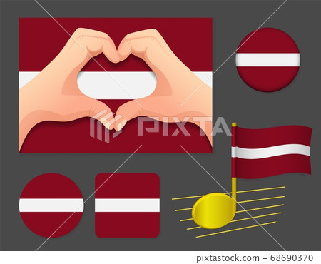 latvia flag icon latvia flag icon 68690370