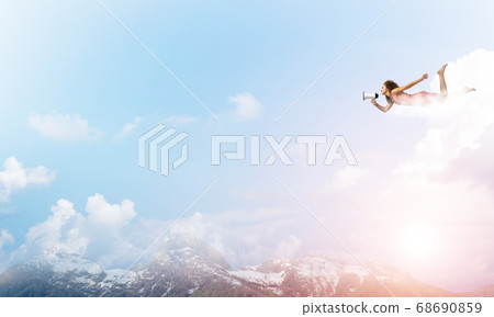 She is free to express herself She is free to express herself 68690859