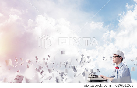 Creative inspiration of young writer. Creative inspiration of young writer. 68691263