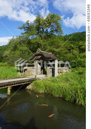 Fukui Prefecture Ichijodani Asakura Yoshikage Museum Ruins Gate and Hori Koi 68691846