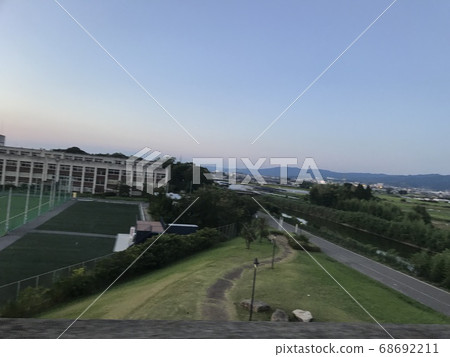 日落公園和地面 日落公園和地面 68692211