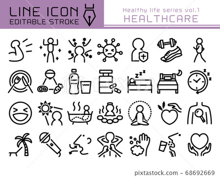 Line icon健康系列第一卷保健增強免疫力 Line icon健康系列第一卷保健增強免疫力 68692669