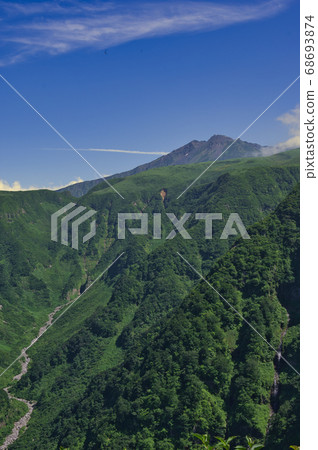Mt. Chokai and Naso Valley seen from the Hokodate Observatory 68693874