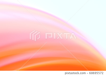 紅色/橙色抽象背景素材柔和曲線 68695572