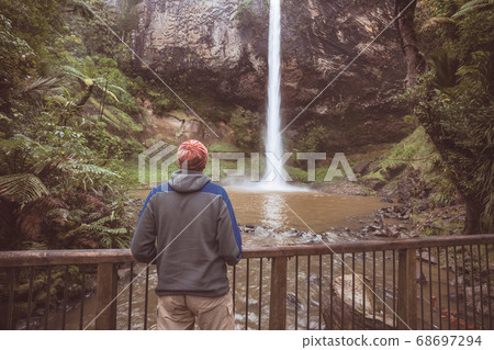 New Zealand waterfall New Zealand waterfall 68697294