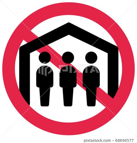 New Coronavirus/Covid19 Measures/Prevention / Social Distance Vector Icon 68698577