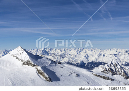 Austrian Alps in winter.Alpine Alps mountain Austrian Alps in winter.Alpine Alps mountain 68698863