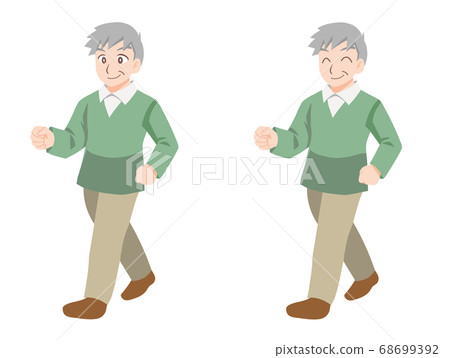 關心健康的爺爺的插圖 關心健康的爺爺的插圖 68699392