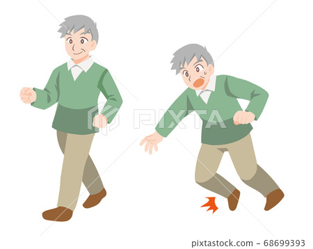 關心健康的爺爺的插圖 關心健康的爺爺的插圖 68699393