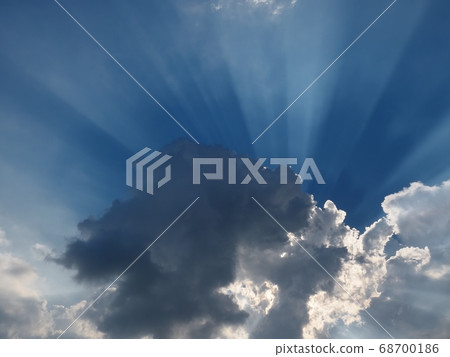 接近雷暴雲造成的暮光 68700186