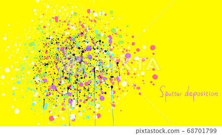 Sputtering art vibrant and bright colorful 68701799