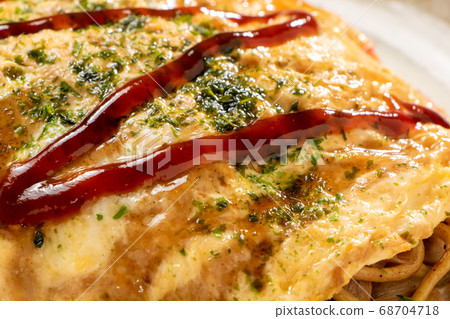 Up of om soba (om fried noodles). Up of om soba (om fried noodles). 68704718