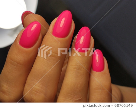 Closeup photo of a beautiful female hands with elegant manicure 68705149