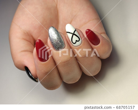 Nail Polish. Art Manicure. Colored Nail Polish. Beauty hands. Nail Polish. Art Manicure. Colored Nail Polish. Beauty hands. 68705157