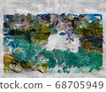Bright abstract rectangular color background 68705949