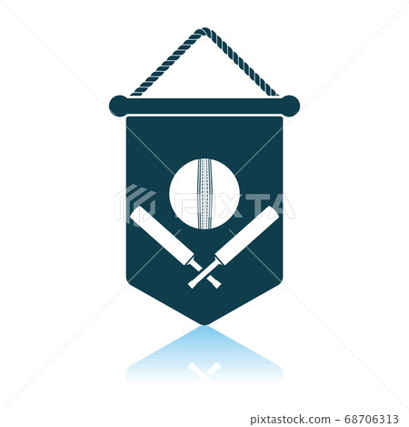 Cricket Shield Emblem Icon 68706313